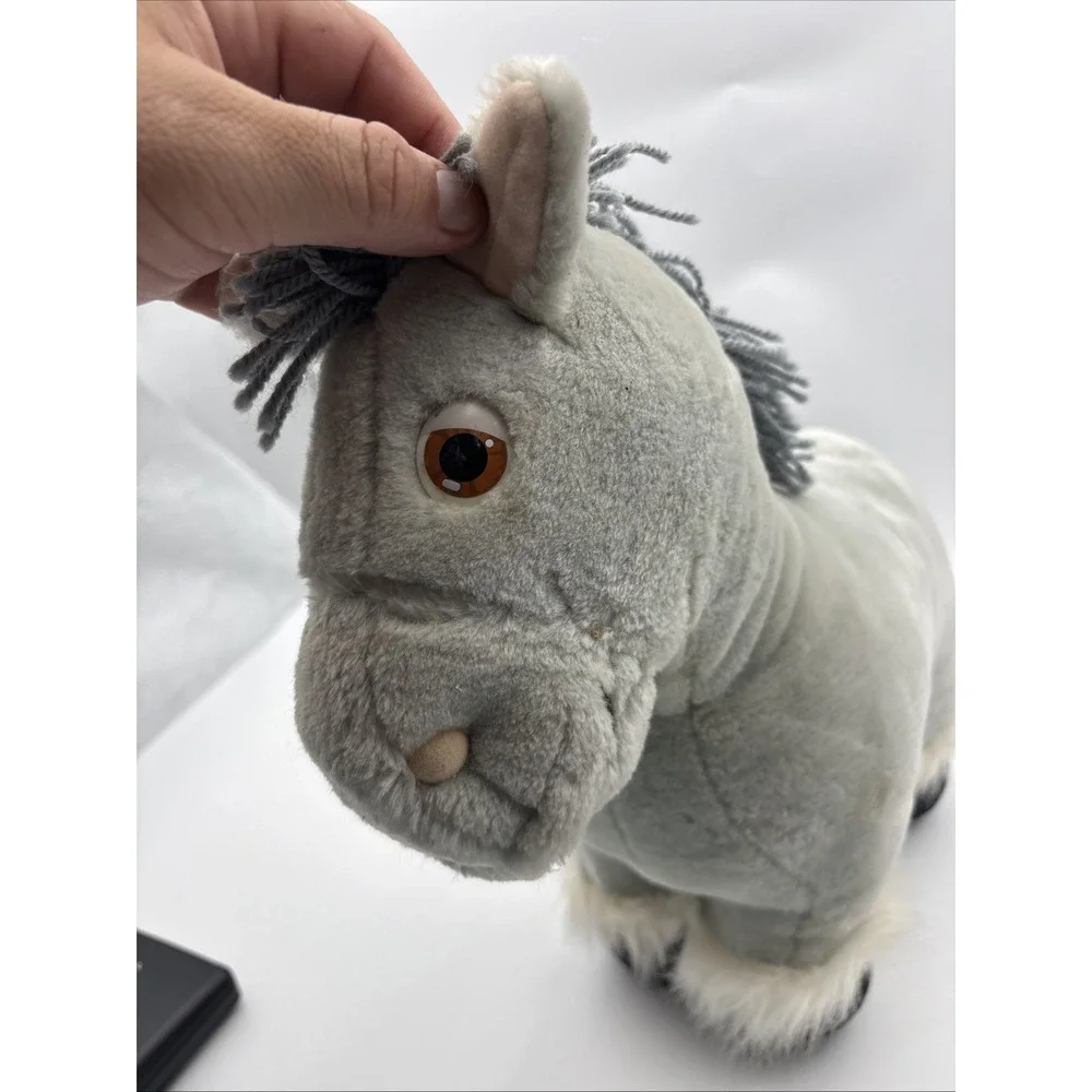 Vintage Cabbage Patch Kids Show Pony 1984 Gray Plush Horse Toy